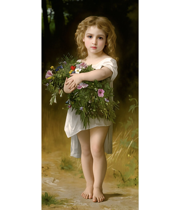 Pavasario gėlės, Williamo-Adolpheo Bouguereau 208-SD