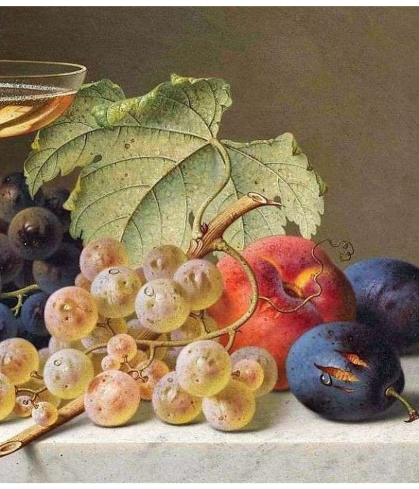 Natiurmortas su slyvomis ir vynuogėmis 29-NT