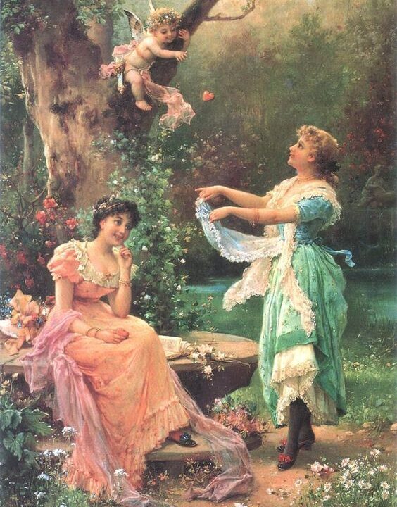 Kupidonas ir merginos, Hans Zatzka 101-SD