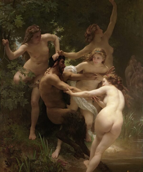 Nimfos ir satyras William-Adolphe Bouguereau 13-SD