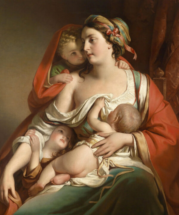 Mama su vaikais, Friedrich von Amerling 42-SD