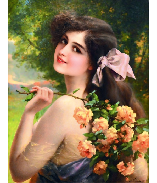Mergina su rožėmis, Emile Vernon 221-SD