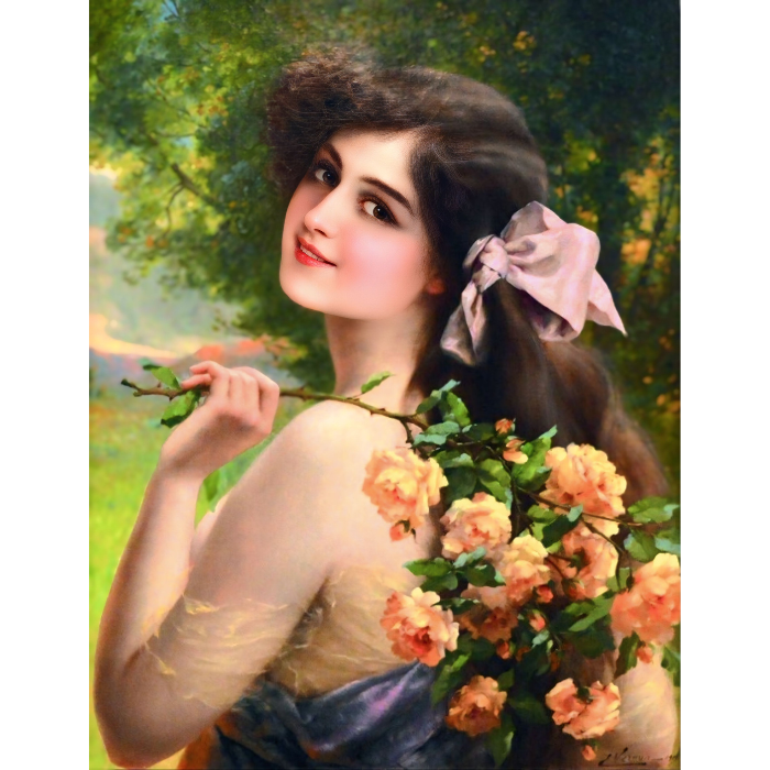 Mergina su rožėmis, Emile Vernon 221-SD