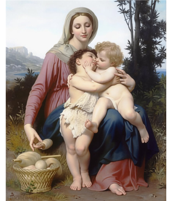 Šventoji šeima, William-Adolphe Bouguereau 232-SD