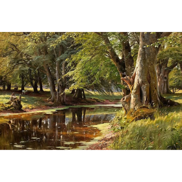 Miško peizažas, Peder Monsted 140-PZ
