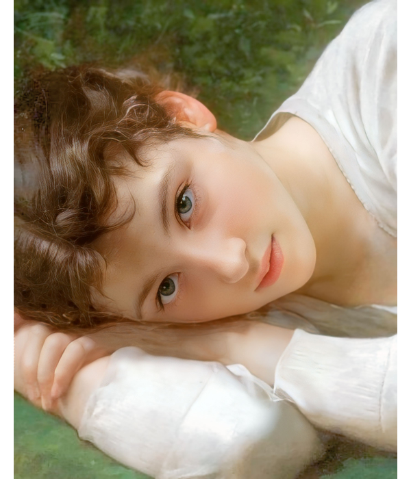 Poilsis, detalė, William-Adolphe Bouguereau 233-SD