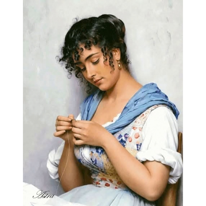 Italė siuvėja, Eugene de Blaas 235-SD - Image 2