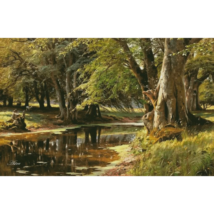 Miško peizažas, Peder Monsted 140-PZ - Image 2